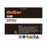 델코 배터리 AGM LN4R 800CCA 12V 80AH