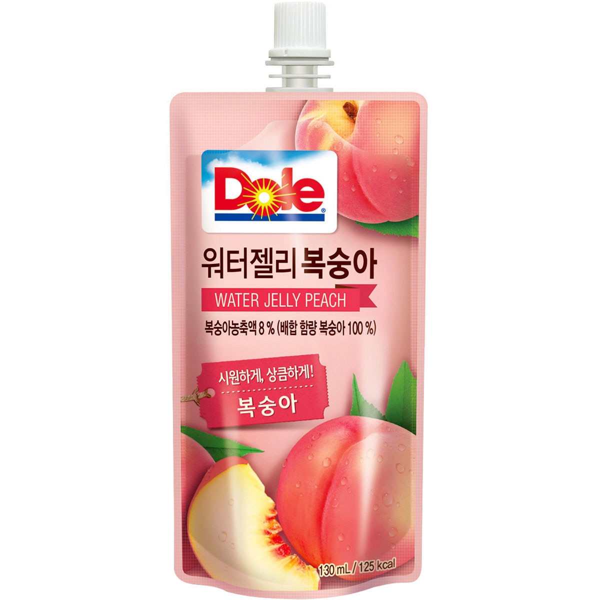 DOLE 워터젤리 복숭아맛 130ml x 20개