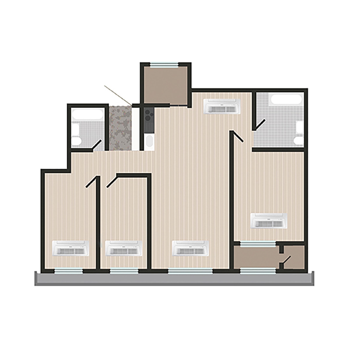 삼성 시스템 에어컨 138.2m ² 단배관 (40PY)