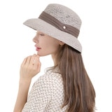 안드레아바나 여성 보우 햇 - 그레이