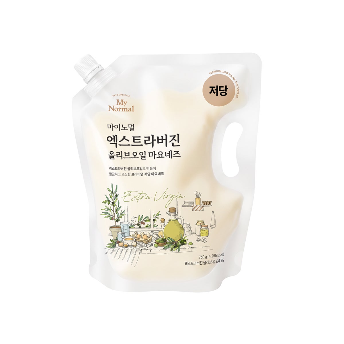 마이노멀 엑스트라 버진 올리브유 마요네즈 760g 마이노멀 엑스트라 버진 올리브유 마요네즈 760g