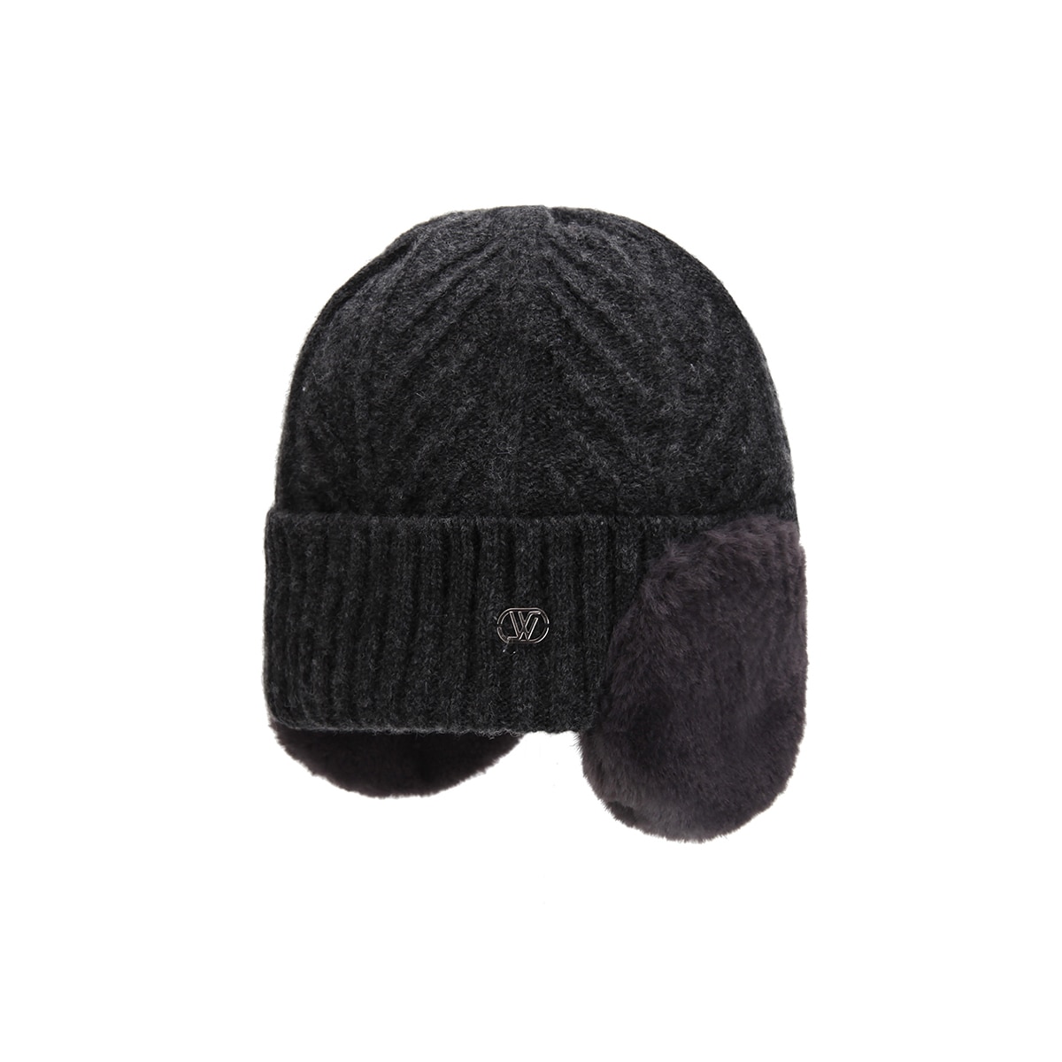 화이트샌즈 알파카 니트 귀달이퍼 비니 아르고