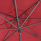 선빌라 정원용 우산, 지름 2.9m, 레드