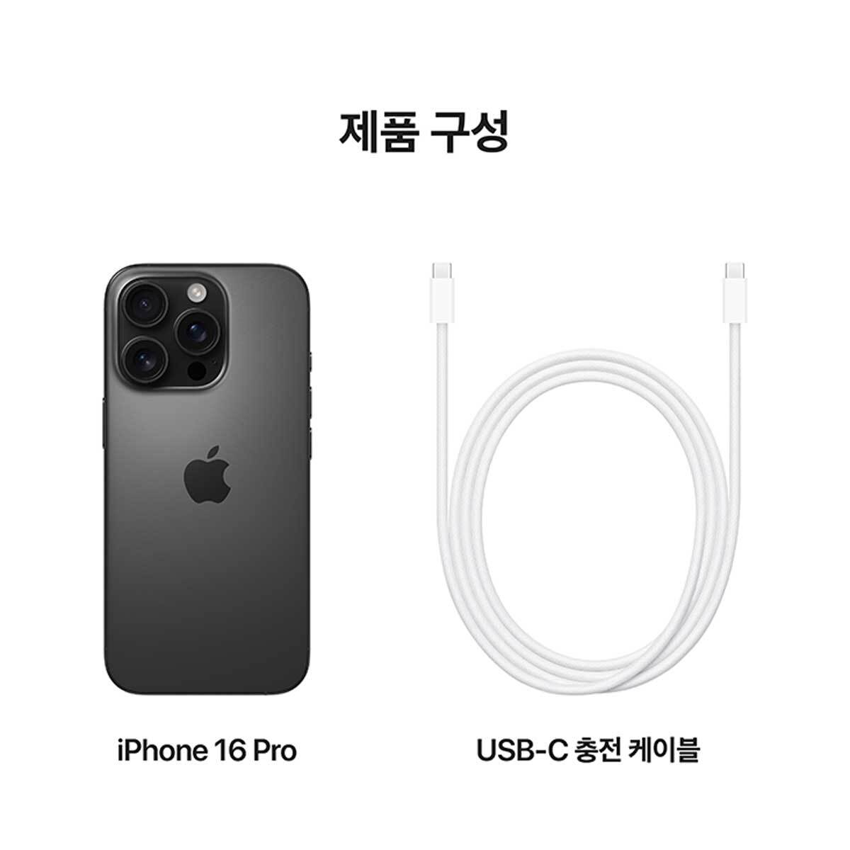 Apple 아이폰 16 프로 256GB 블랙 티타늄