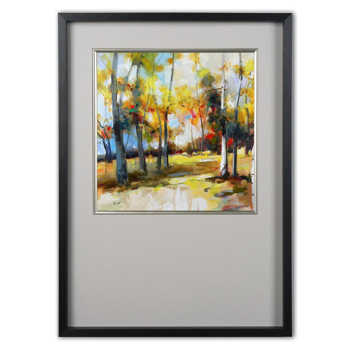 지클레 아트포스터 56x80cm - 자작나무 언덕