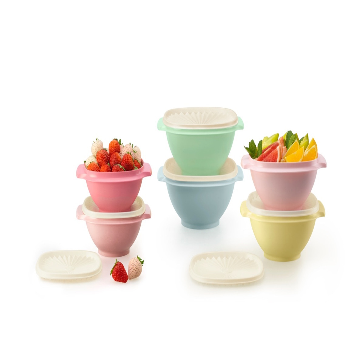 타파웨어 헤리티지 원형 밀폐용기 세트 12P 타파웨어 헤리티지 원형 밀폐용기 세트 12P