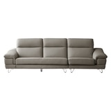 다우닝 레아 스테디 전체 천연가죽 4인 소파 - 엘뉴그레이 다우닝 레아 스테디 전체 천연가죽 4인 소파 - 엘뉴그레이