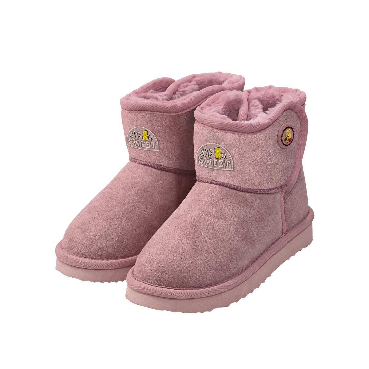 하리보 아동 코지 부츠 - 핑크, 220mm