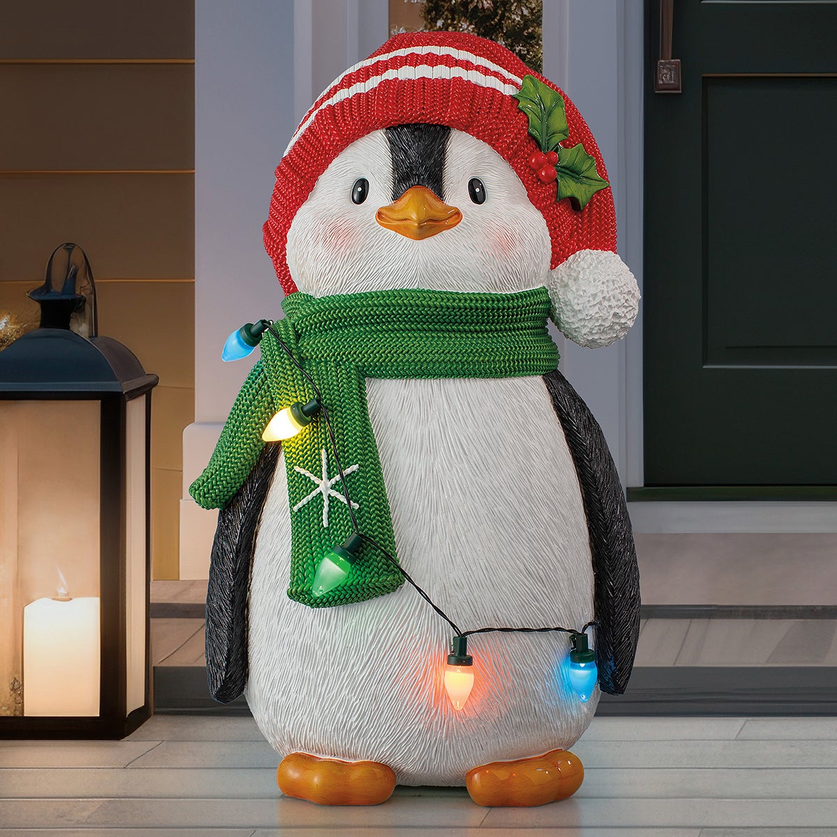 LED 펭귄 또는 북극곰 장식 61cm