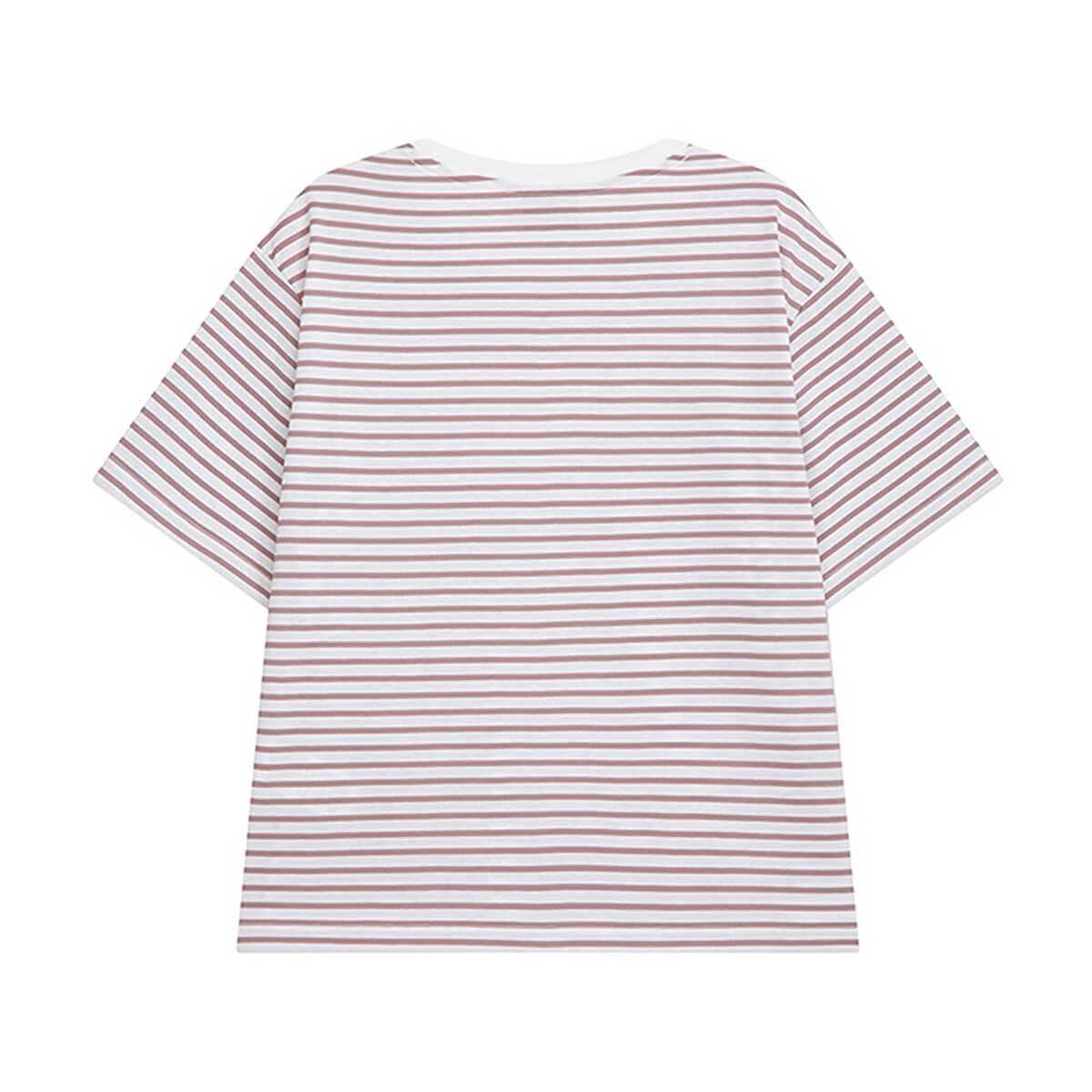 컬럼비아 여성 스트라이프 티셔츠 - 핑크