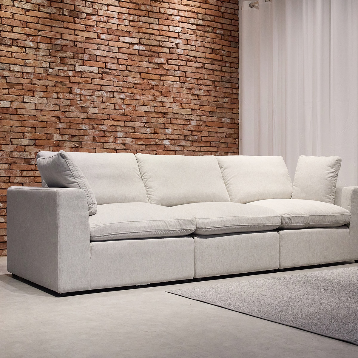 사트바 할로다운 양면 패브릭 소파 4인 사트바 할로다운 양면 패브릭 소파 4인