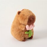 카피바라 딸기모자 인형 23cm - 꽃 카피바라