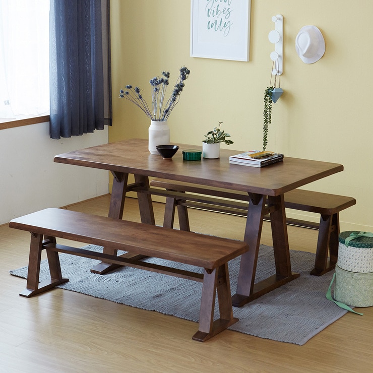 리비니아 카멜 마티나 원목 식탁 세트