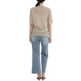 보니스팍스 여성 브이넥 풀오버 니트 - 베이지, L