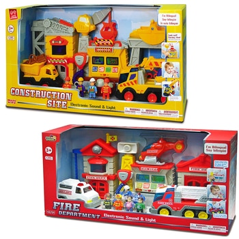 소방서 건설현장 놀이 세트