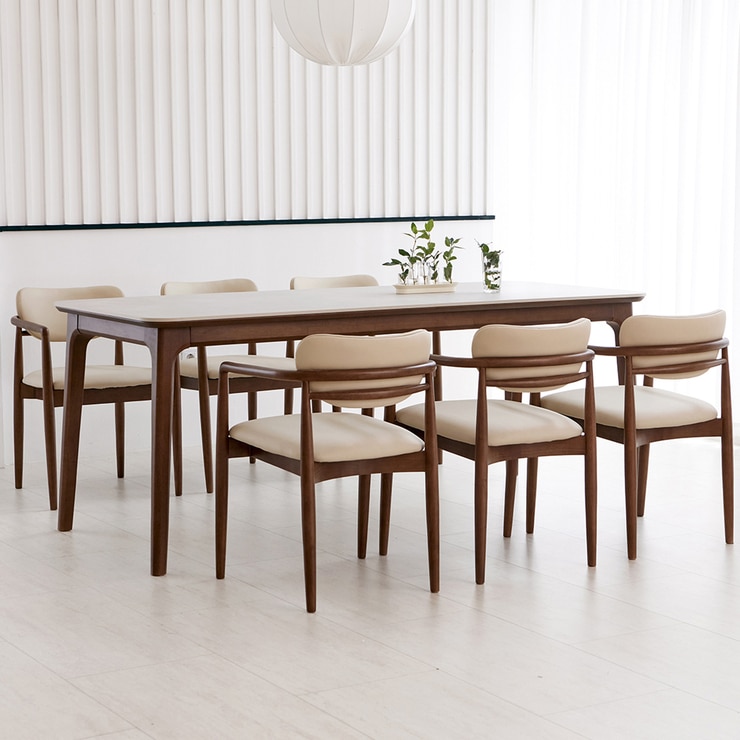 The One Bellus Ceramic Dining Table Set for 6 674821