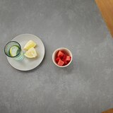 리비니아 NOVO 세라믹 2인 식탁세트 - 월넛(프레임(식탁&의자))+그레이(세라믹 상판)