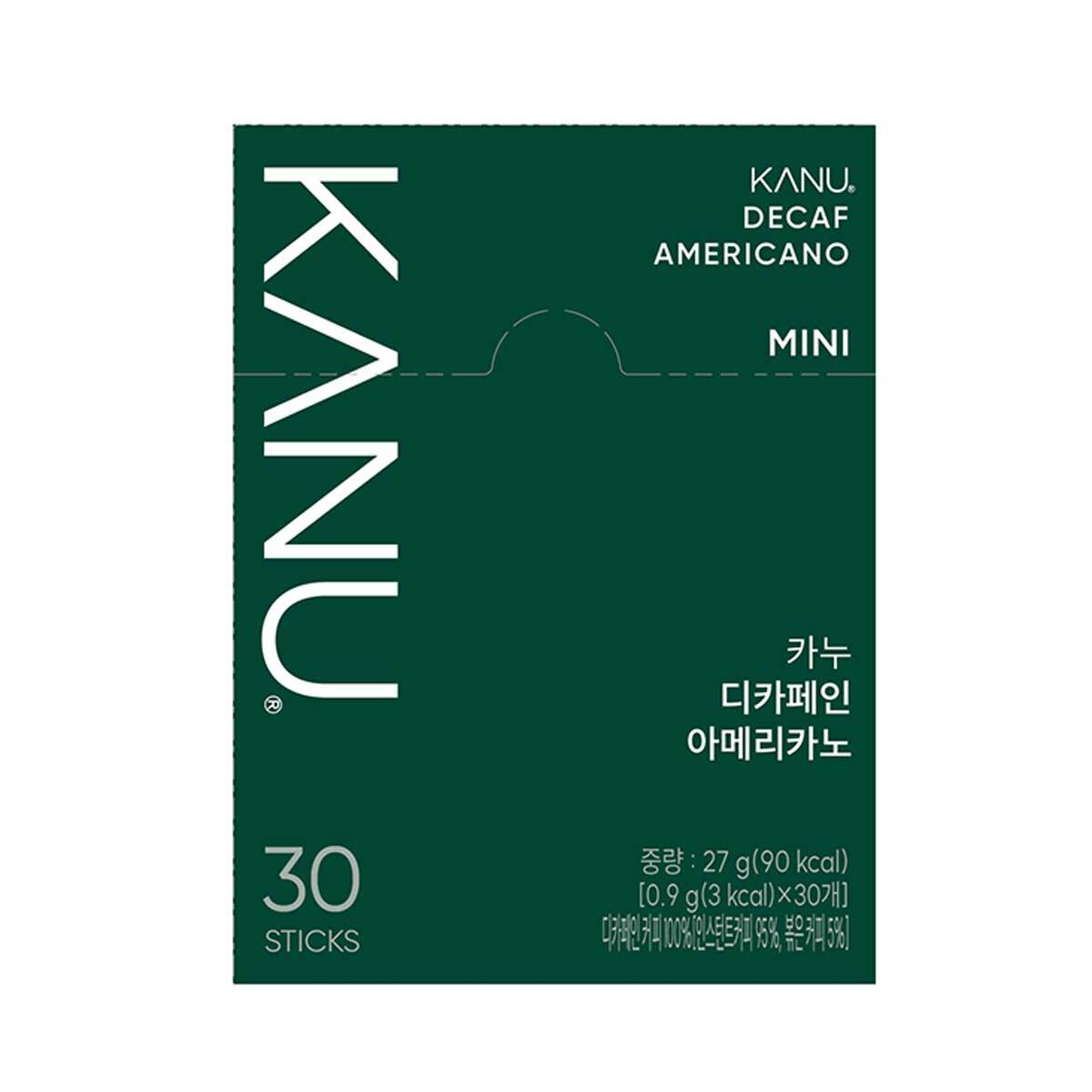 카누 미니 디카페인 커피 0.9g x 30스틱 x 6박스 카누 미니 디카페인 커피 0.9g x 30스틱 x 6박스