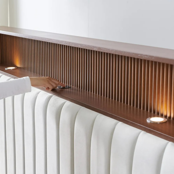 웨일슬립 루체 원목 침대프레임 - 라지킹