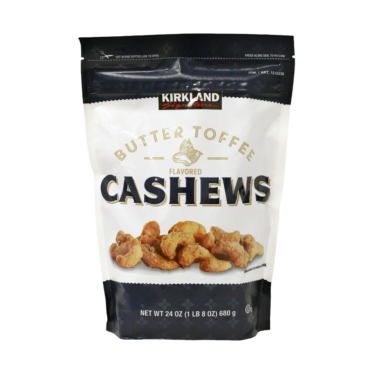 Kirkland Signature Butter Toffee Flavored Cashews 680g 1510336
