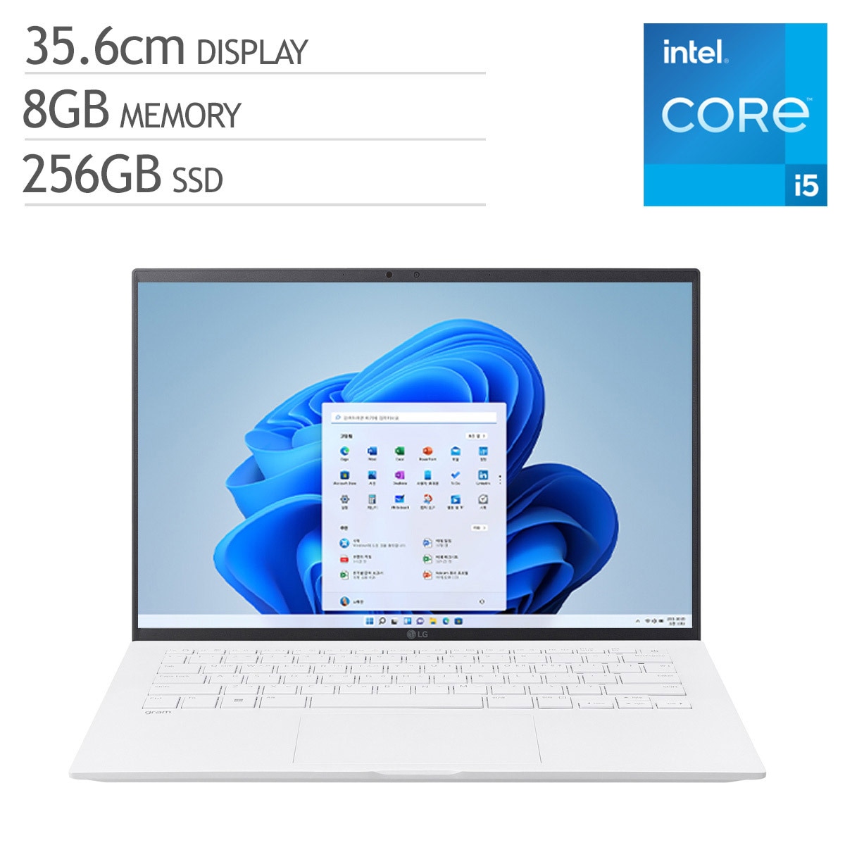 엘지 노트북 그램 35.6cm (14/i5/8GB/256GB) - 화이트