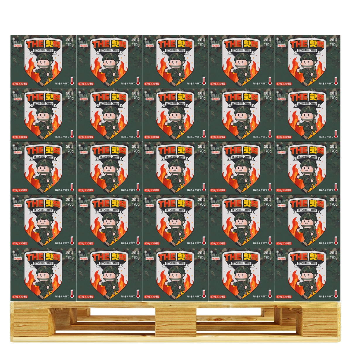 인라이프 대용량 포켓용 핫팩 170g x 30 x 100 개