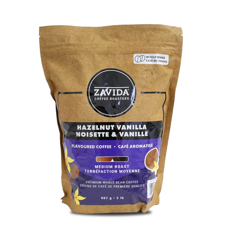 Zavida Coffee Hazelnut Vanilla Whole Bean Coffee 907g 137959