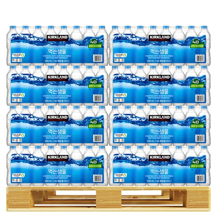 커클랜드 시그니춰 먹는 샘물 500ml x 40 x 49팩