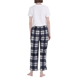 비비안 여성 스판 라운지 바지 2PK - 아이보리/네이비