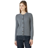 리디아 바인 여성 캐시미어 100% 케이블 가디건 리디아 바인 여성 캐시미어 100% 케이블 가디건