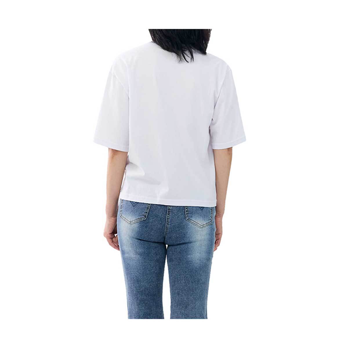 마리끌레르 여성 반소매 티셔츠 - 화이트