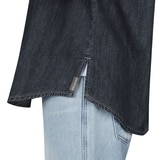 케네스콜 여성 데님 셔츠 - 블랙 인디고, L