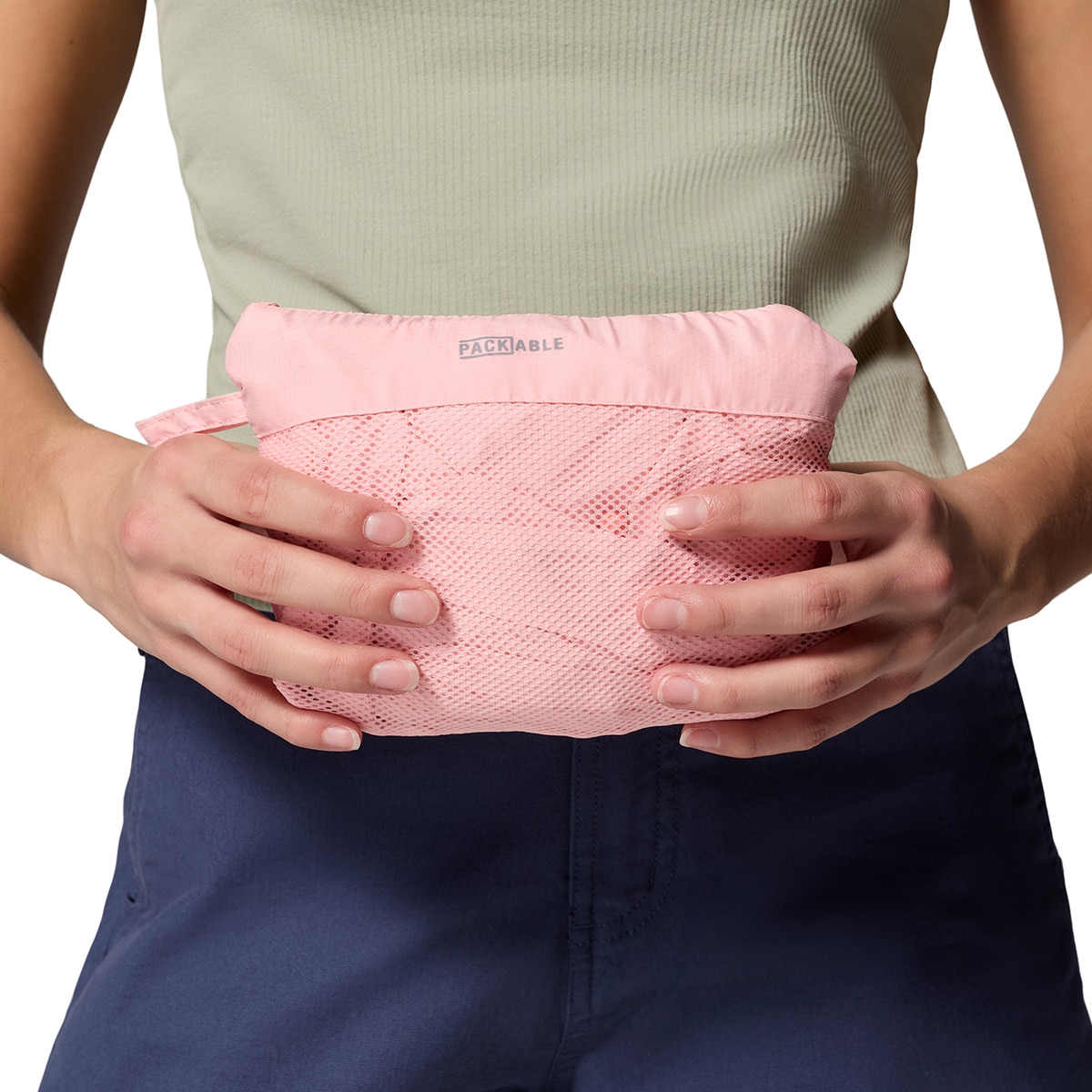 컬럼비아 여성 크레스티드 캐니언 바람막이 - 핑크샌드