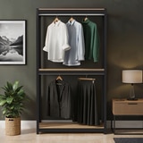 스피드랙 다용도 3단 철제 행거 100 x 40 x 180cm