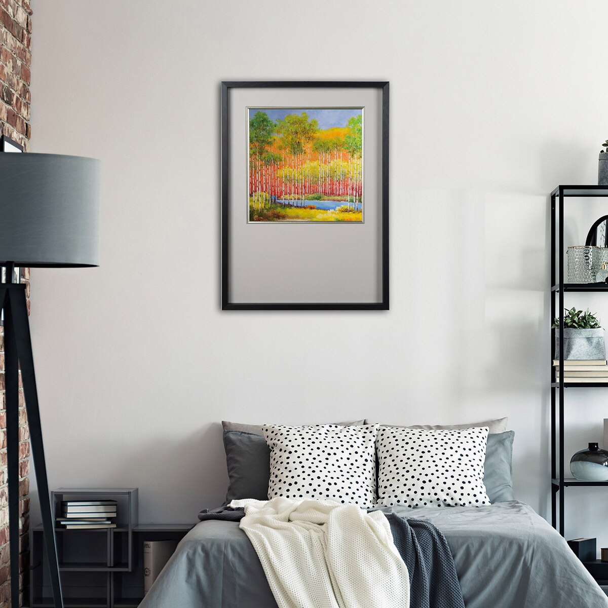 지클레 아트포스터 56x80cm - 환상의 자작나무 숲 I