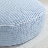 루마인 홈 피그먼트 순면 반달 쿠션 - 블루