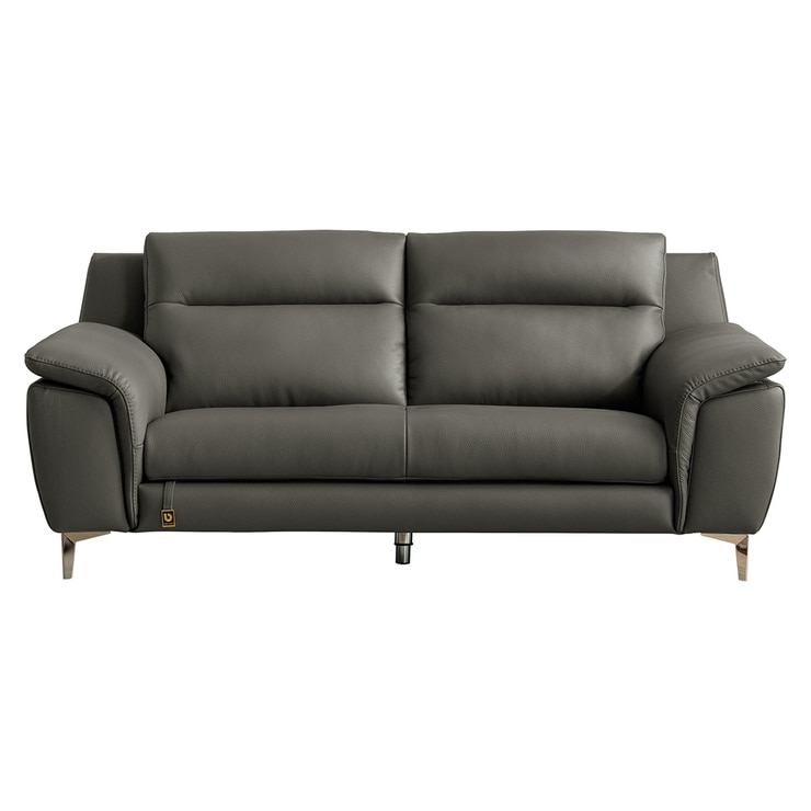 다우닝 몬트 전체 천연가죽 3인 소파