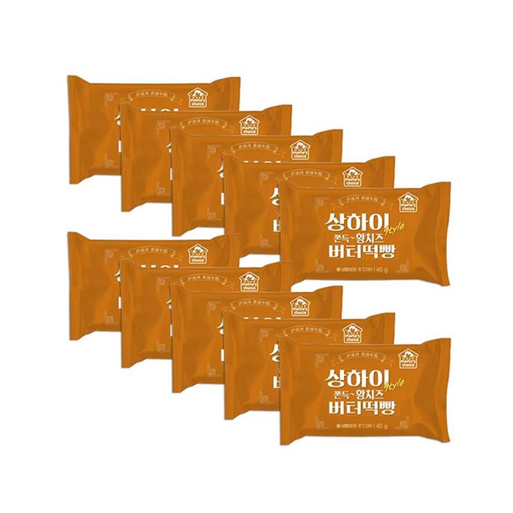 상하이 style 쫀득 황치즈 버터떡빵 40g x 10