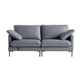 다우닝 코지 전체천연가죽 소파 3인