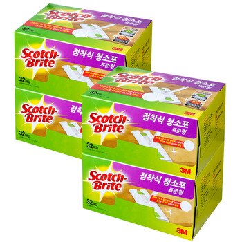 스카치브라이트 일회용 마른걸레 청소포 32장 x 4 스카치브라이트 일회용 마른걸레 청소포 32장 x 4