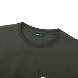 네파 남성 우븐 긴팔 포켓 크루티 - 딥카키