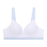 게스 여성 노와이어 로고밴드 브라 2매 - 화이트/네이비, 80A