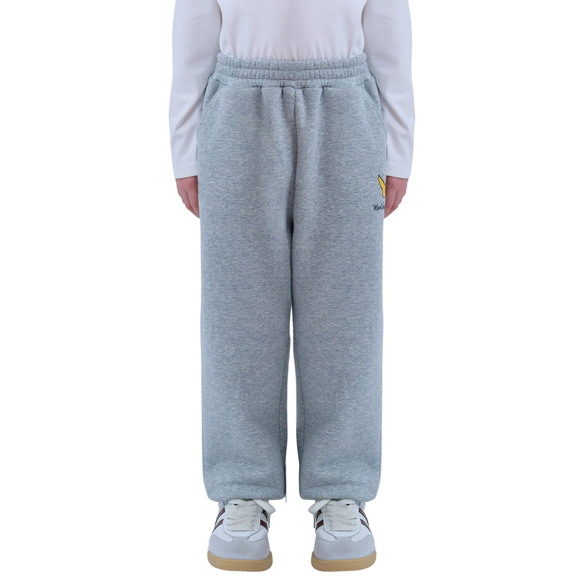 마크 곤잘레스 키즈 플리스 팬츠 - 멜란지그레이, 130