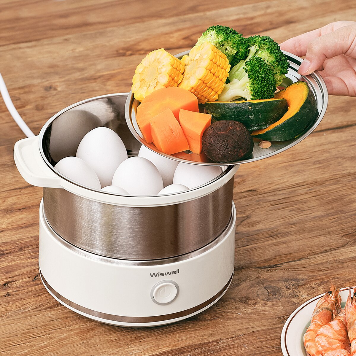 위즈웰 올스텐 2단 계란찜기 WSE6410 위즈웰 올스텐 2단 계란찜기 WSE6410