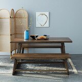 리비니아 아칸 원목 식탁세트 - 벤치+벤치