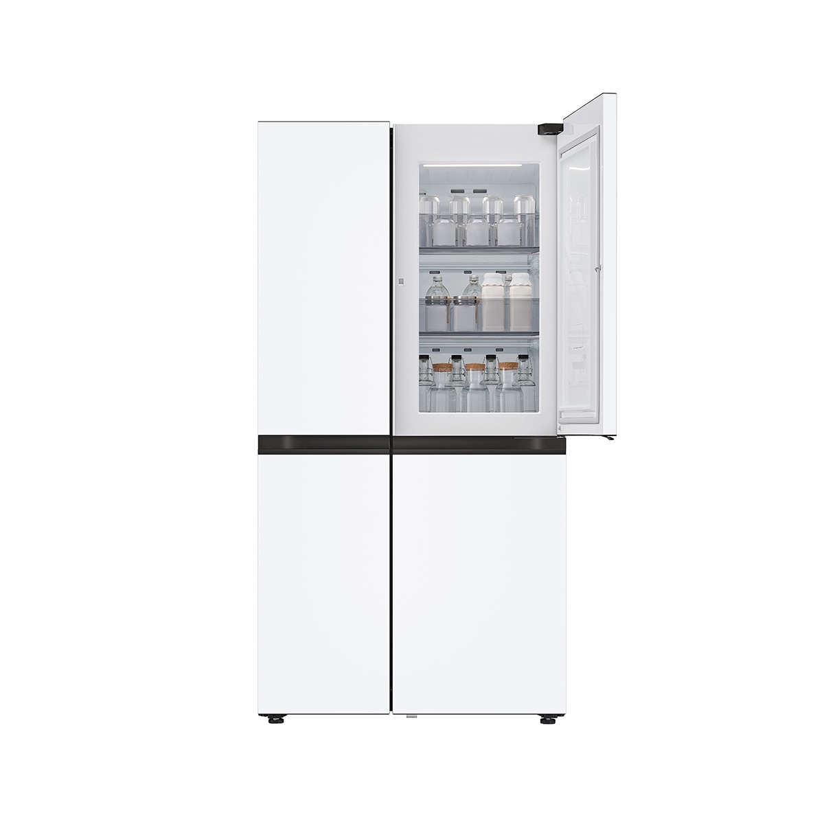 엘지 오브제 AI 매직스페이스 양문형 832L, 메탈 에센스 화이트