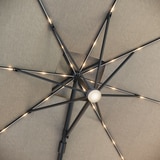 앳레저 LED 캔틸레버 우산 지름 3.0m,페블