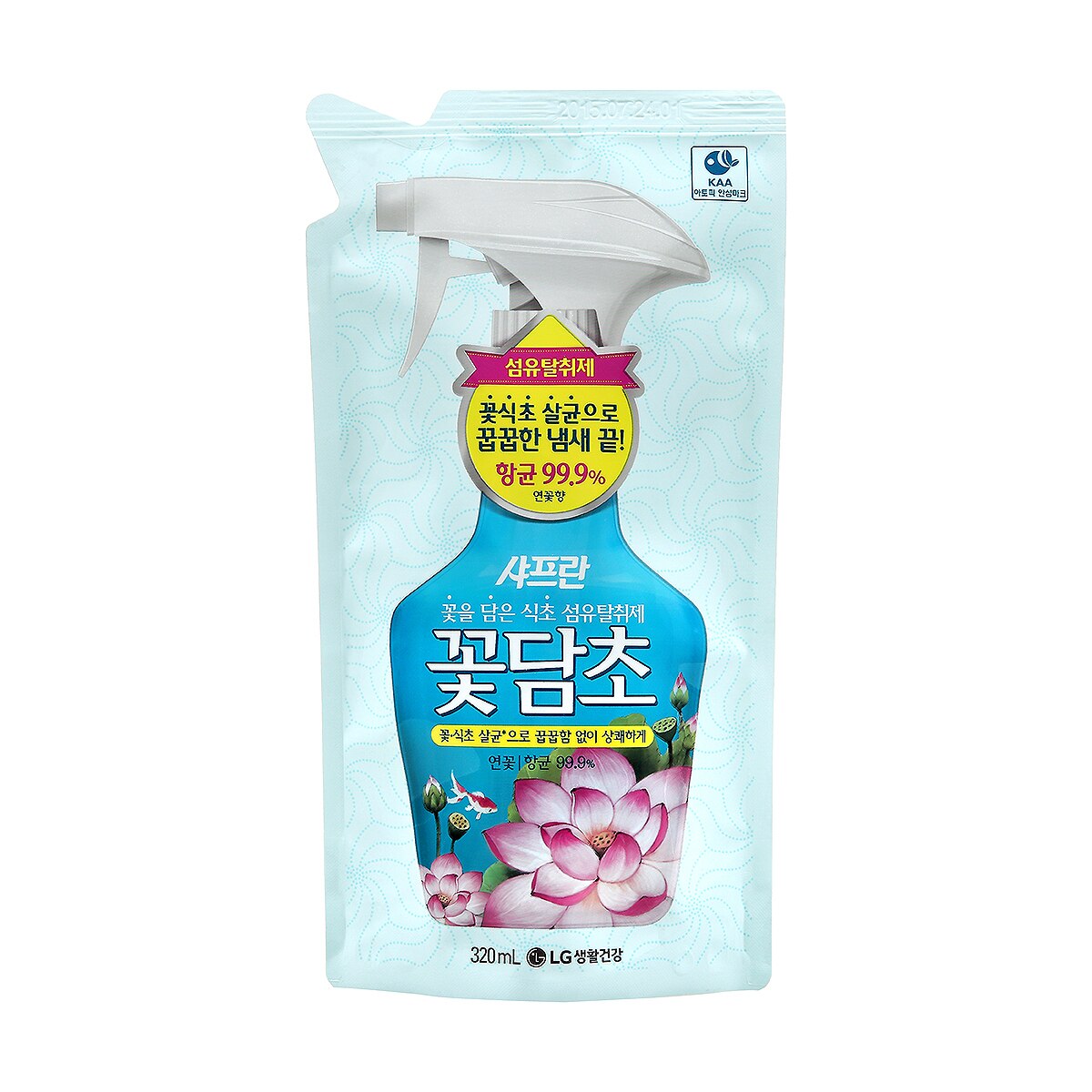 샤프란 꽃담초 섬유탈취제 연꽃 400ml x 2 + 리필 320ml x 6