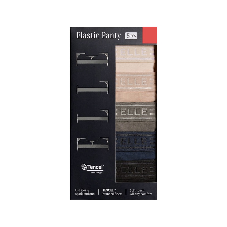 엘르 여성 엘라스틱 팬티 5매