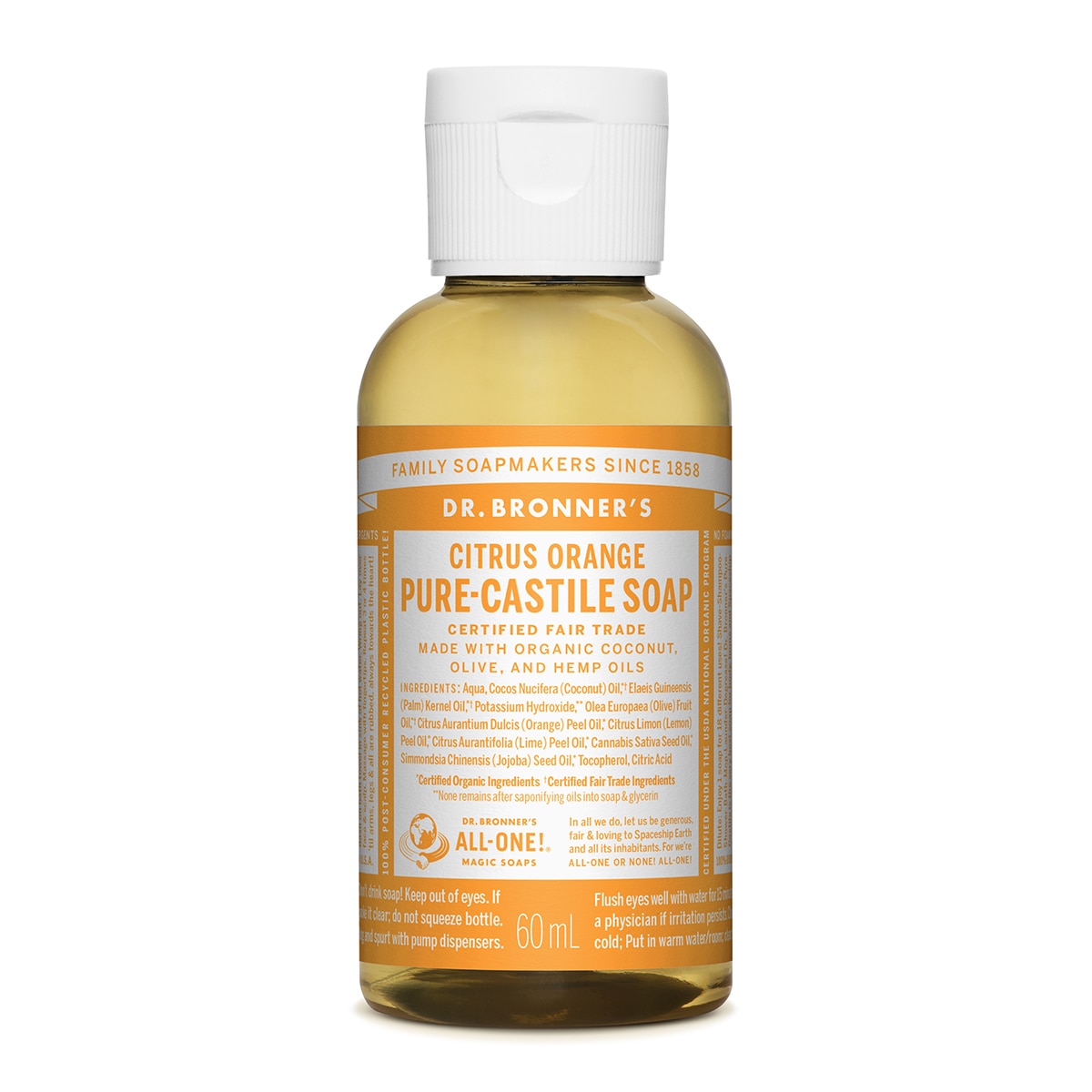 닥터브로너스 캐스틸 솝 클렌저 950ml + 60ml - 시트러스